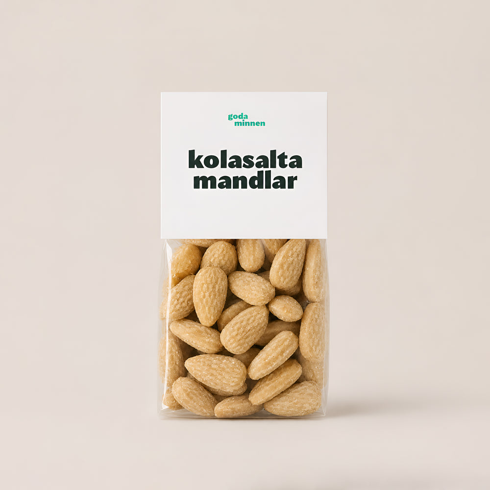 Goda Minnen Kolasalta Mandlar 150g – Scandinavian Sweets