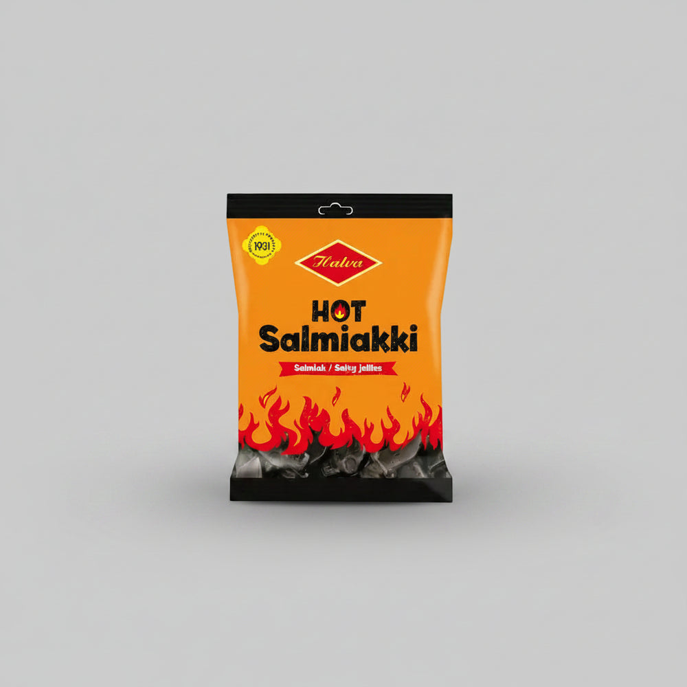 Halva Hot Salmiakki 160g – Scandinavian Sweets