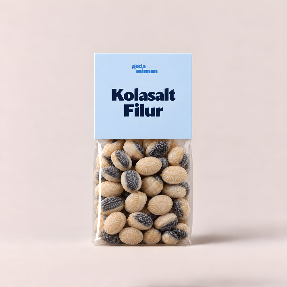 Goda Minnen Kolasalt Filur 150g