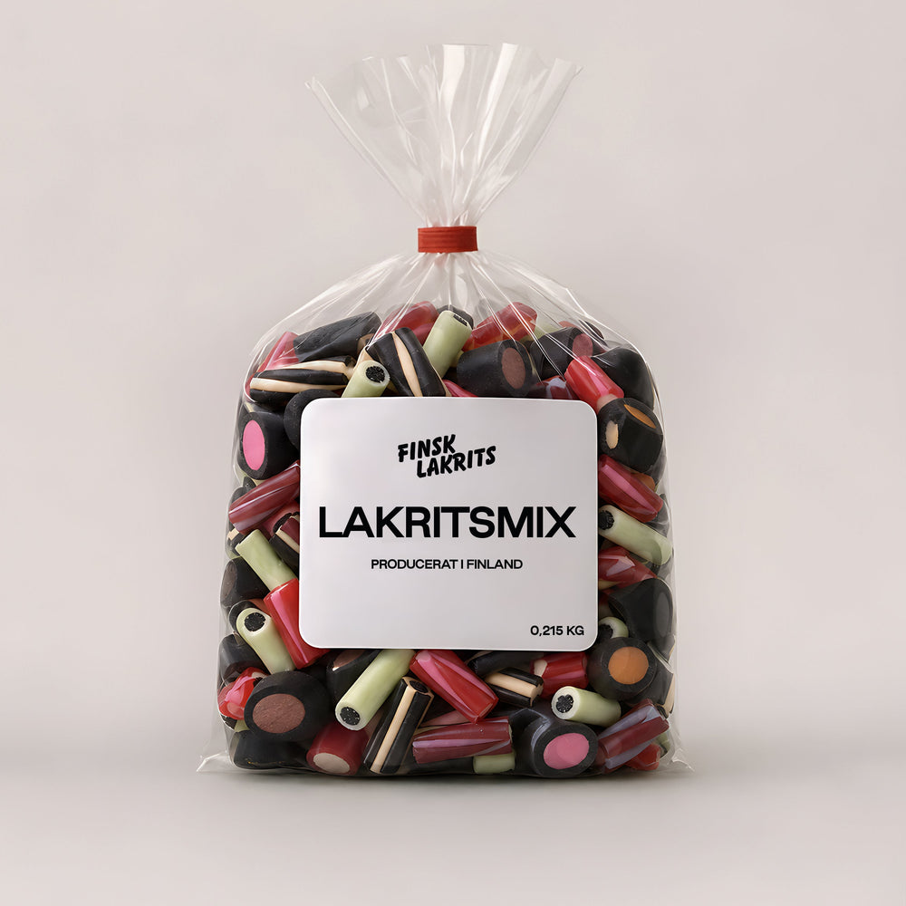 Lakritsmix 215g – Finsk Lakrits