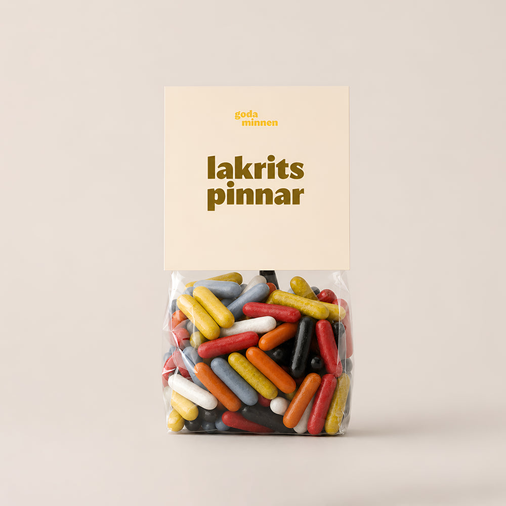 Goda Minnen Lakritspinnar 150g – Scandinavian Sweets