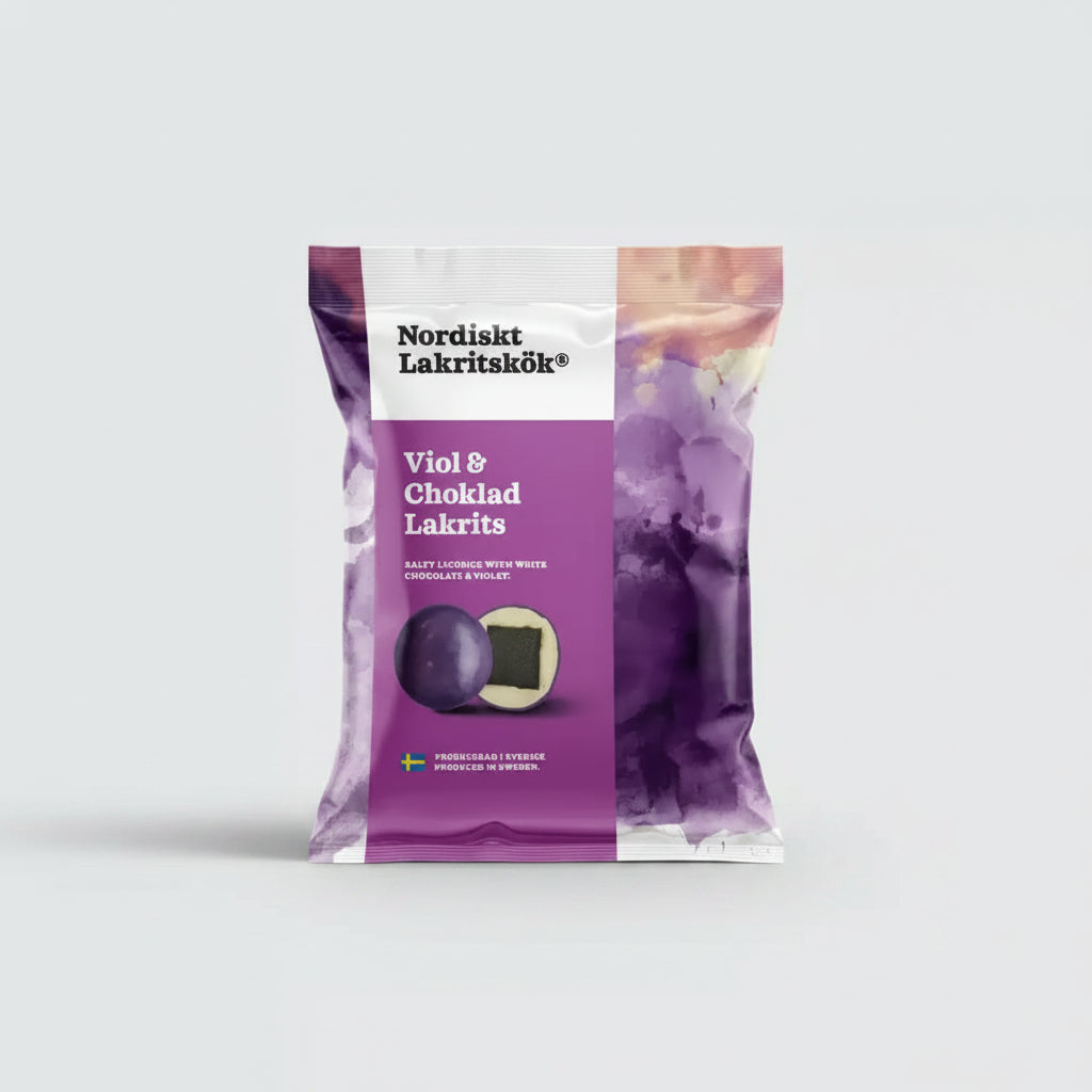 Nordiskt Lakritskök Viol & Chokladlakrits 100g – Scandinavian Sweets