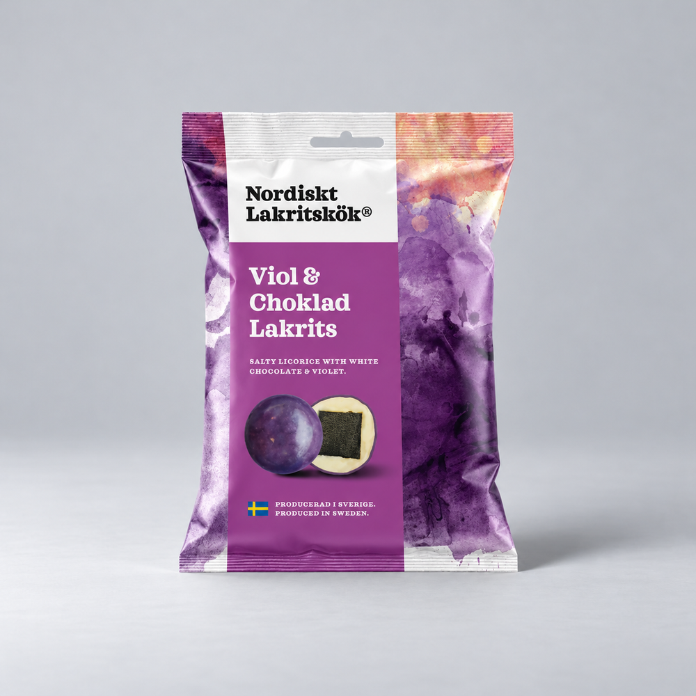 Nordiskt Lakritskök Viol & Chokladlakrits 100g