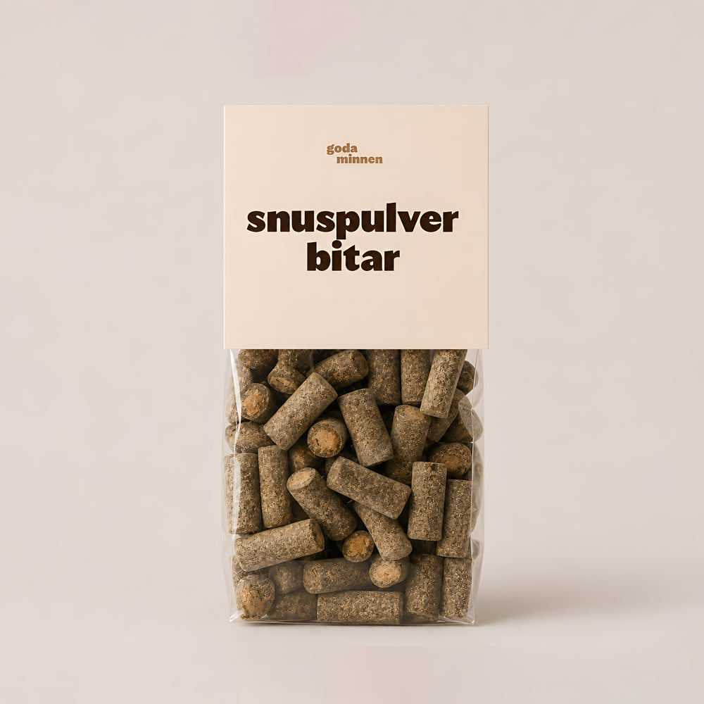 Goda Minnen Snuspulverbitar 150g – Scandinavian Sweets
